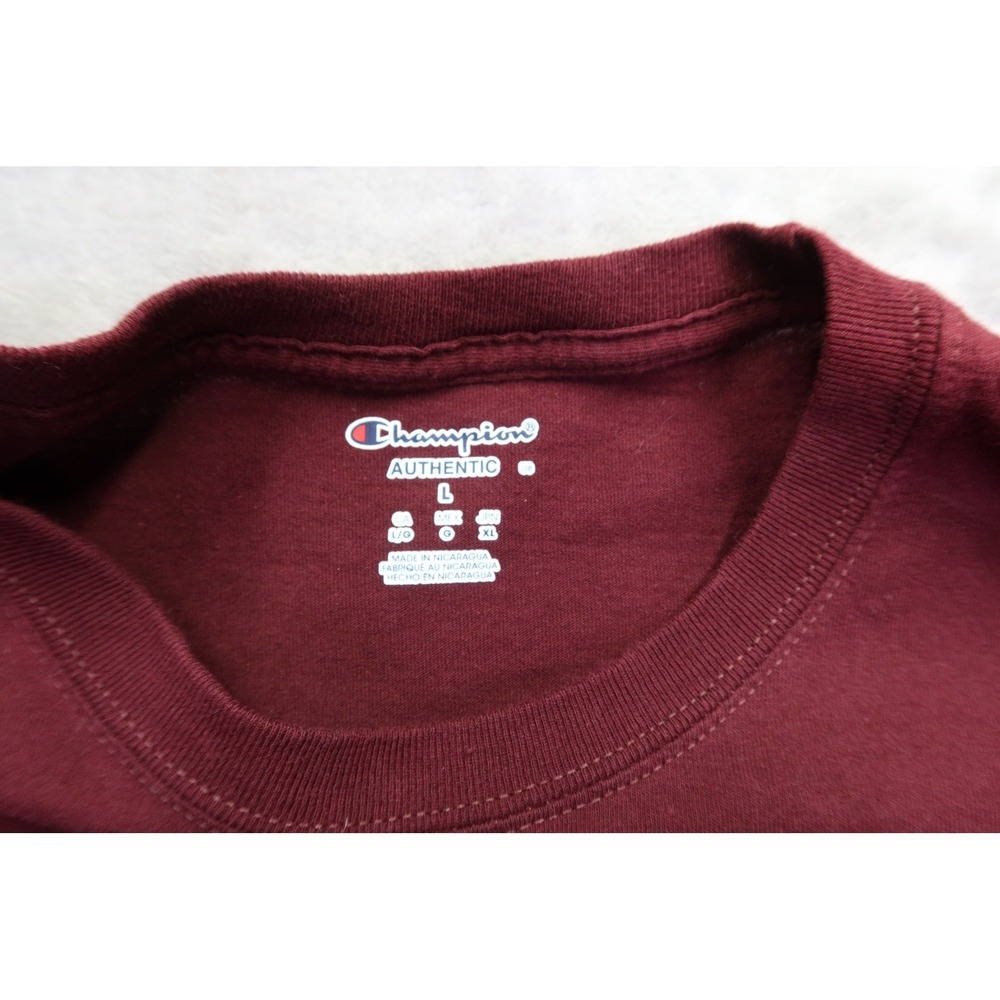 Virginia Tech Hokies Long Sleeve T-Shirt Maroon Men's L Hokie Bird - Picture 3 of 6